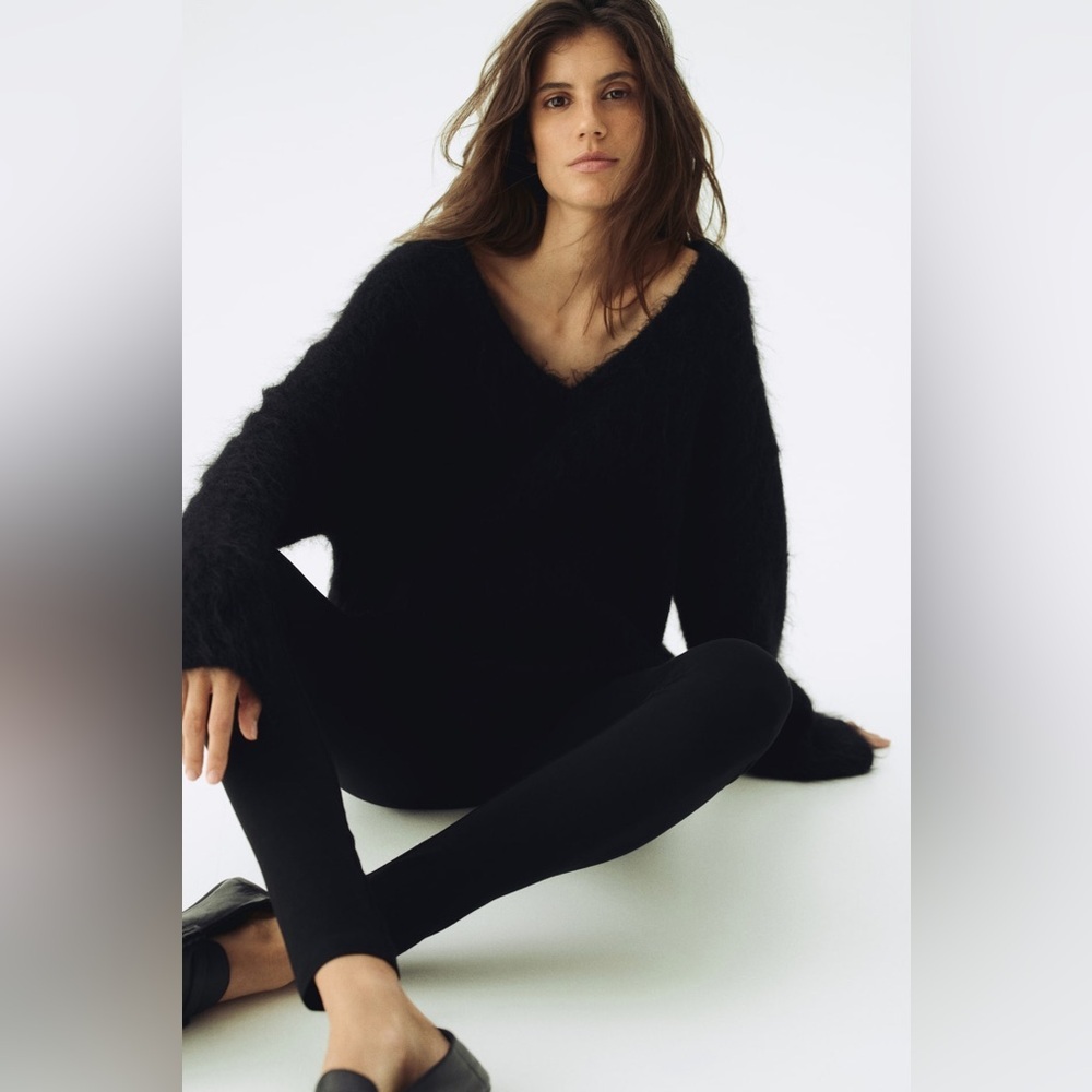 H&M MAMA Jersey Leggings Black - Picture 4 of 14